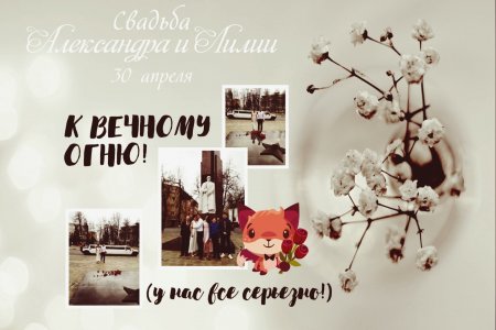 Свадьба в Егорьевске 30 апреля 2021 года